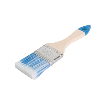 Кисть плоская Лазурит-Стандарт 50мм искусственная щетина, деревянная ручка TOOLBERG