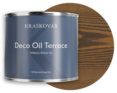 Масло для террас Kraskovar Deco Oil Terrace орех 2,2л