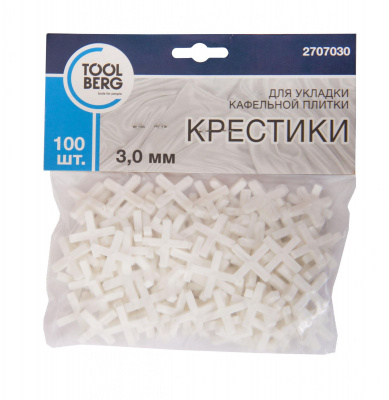 Крестики для плитки 3,0 мм (100шт) TOOLBERG