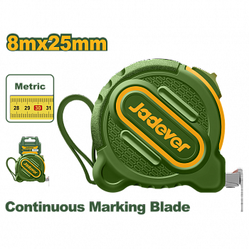 Рулетка одна кнопка 8м*25мм JADEVER