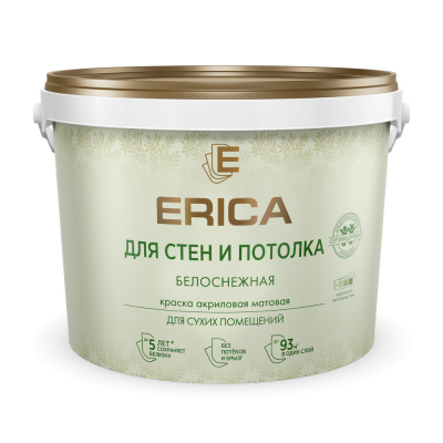 Краска для стен и потолка Erica 13 кг