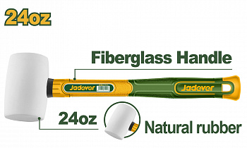 Молоток резиновый 660 гр JADEVER