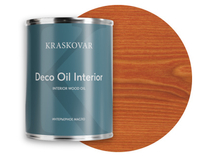 Масло для интерьера Kraskovar Deco Oil Interior лиственница 0,75л