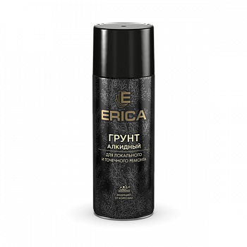 Аэрозольный грунт алкидный Erica черный 520мл