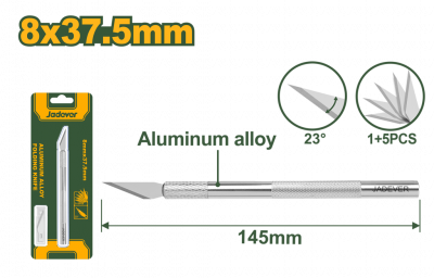 Нож для художественных работ 145мм перовые лезвия 6шт JADEVER