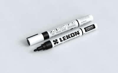 Маркер LEKON Standart с нитроэмалью 4 мм цвет черный
