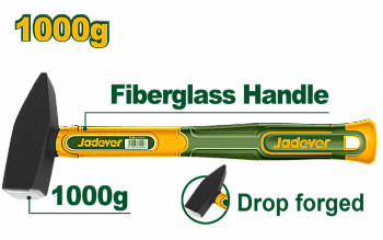Молоток 1000гр с фибергласовой ручкой JADEVER
