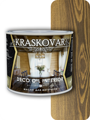 Масло для интерьера Kraskovar Deco Oil Interior орех 2,2л