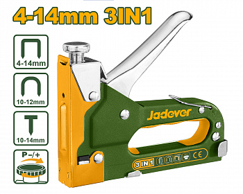 Степлер механический 3в1 тип 53F, 4-14мм JADEVER