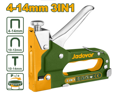 Степлер механический 3в1 тип 53F, 4-14мм JADEVER
