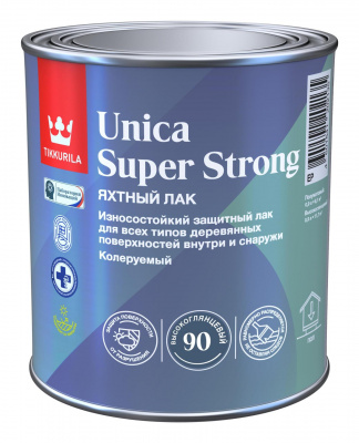 Лак универсальный Тиккурила UNICA SUPER STRONG EP высокоглянцевый 0,9л