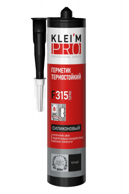 Герметик силиконовый KLEI`MPRO Термо F315 черный 280мл