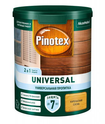 Пропитка PINOTEX-UNIVERSAL 2 в 1 Карельская сосна 0,9л