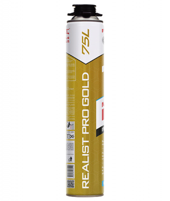 Пена профессиональная REALIST PRO Gold монтажная 75л зимняя