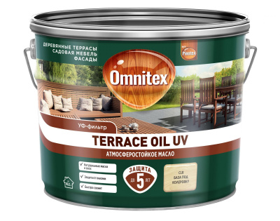 Масло для террас и садовой мебели Omnitex Terrace Oil база CLR 9л