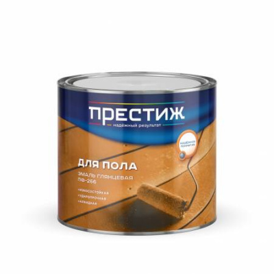 Эмаль для пола ПФ-266 ПРЕСТИЖ красно-коричневая 1,9кг
