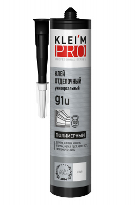 Клей полимерный KLEI`MPRO универсальный отделочный g1u белый 280мл