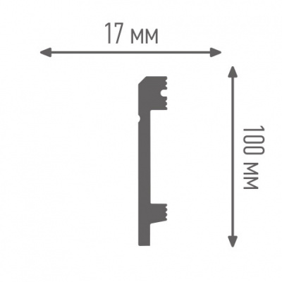 Плинтэкс Плинтус высокопрочный АРТ F 100/17 (13)