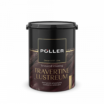 Штукатурка травертин сияющий TRAVERTINE LUSTREUM Poller A.R.T. белая перламутровая 6кг