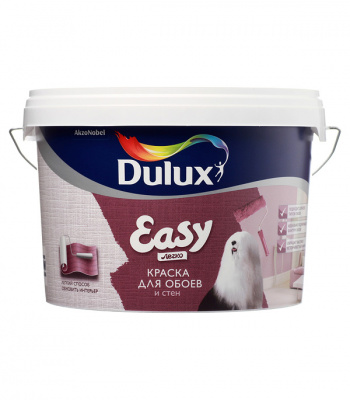 Краска ВД  Dulux Easy  матовая BC 2,25л  (для стен и обоев)  немороз.