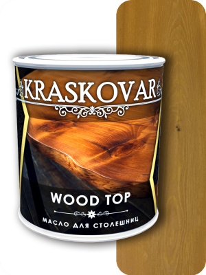 Масло Kraskovar Wood Top для столешниц дуб 0,75л