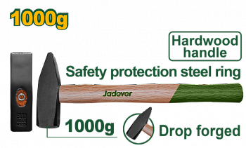 Молоток 1000гр с деревянной ручкой JADEVER