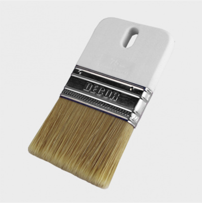 Кисть декоративная 75мм, светлая, смешанный ворс DECOR