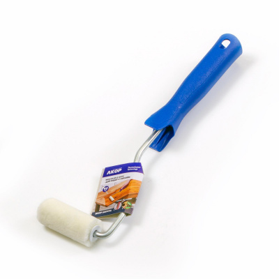 Валик 6 см в сборе велюр d 6 мм для работ с лаками Акор