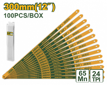 Полотно ножовочное по металлу 300мм,24TPI 1шт JADEVER