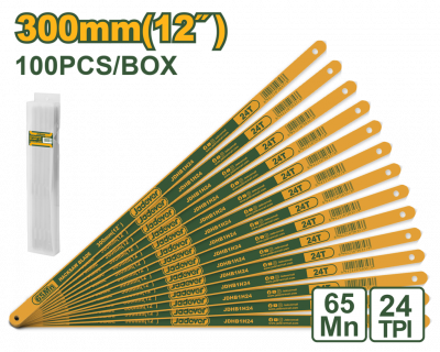 Полотно ножовочное по металлу 300мм,24TPI 1шт JADEVER