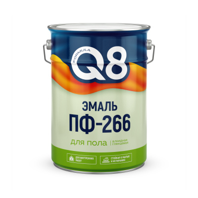 Эмаль для пола ПФ-266 ФОРМУЛА Q8 светлый орех 5,5кг