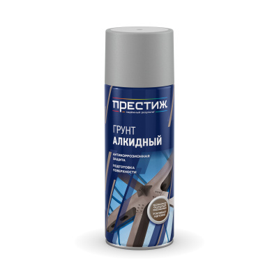 Аэрозольный грунт алкидный ПРЕСТИЖ красно-коричневый 520мл