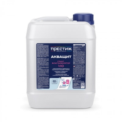 Грунт влагоизолятор Акващит ПРЕСТИЖ концентрат 1:10 5кг