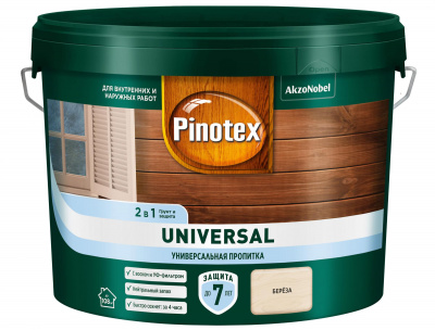 Пропитка PINOTEX-UNIVERSAL 2 в 1 береза 9л.