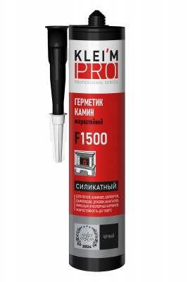 Герметик силикатный KLEI`MPRO Камин 1500 черный 280мл
