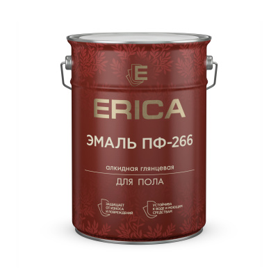 Эмаль для пола ПФ-266 Erica желто-коричневая 5,5кг