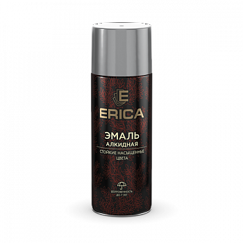 Аэрозольная эмаль алкидная Erica светло-серая 520мл