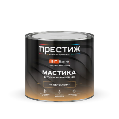 Мастика Престиж битумно-полимерная универсальная 2кг