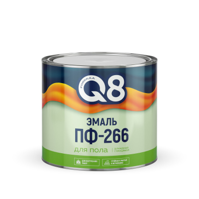 Эмаль для пола ПФ-266 ФОРМУЛА Q8 светлый орех 1,8кг