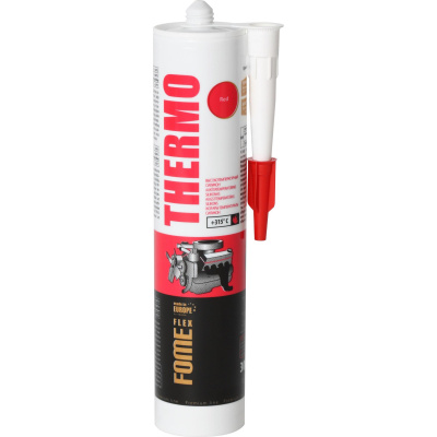 Герметик силиконовый Fome Flex sanitary termo красный 300мл -65 до +315 °C (Тегра)