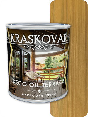 Масло для террас Kraskovar Deco Oil Terrace бук 0,75л