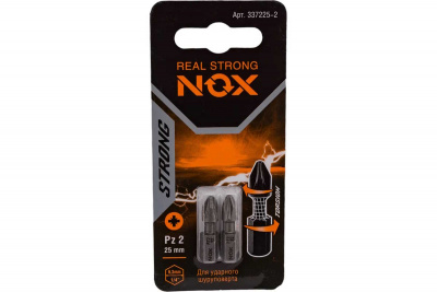 Бита torsion PZ2-25 C6.3, 2шт карта STRONG