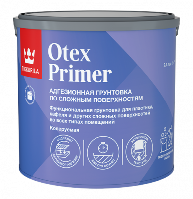 Грунтовка адгезионная TIKKIVALA Otex Primer 2,7л