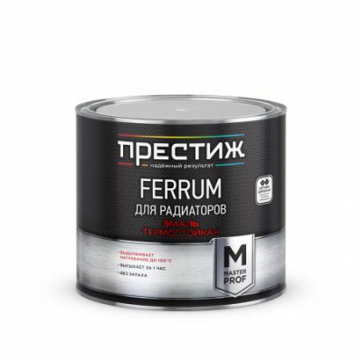 Эмаль для радиаторов акриловая термостойкая ПРЕСТИЖ белая 1,9кг