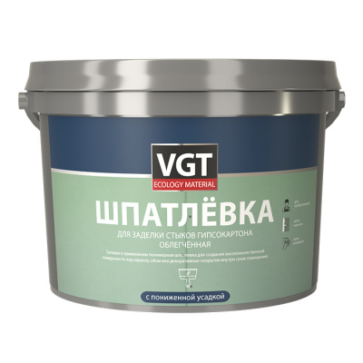 Шпатлевка облегченная для заделки стыков гипсокартона 3кг VGT