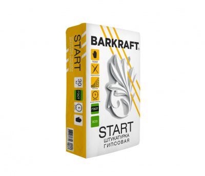 BARKRAFT Штукатурка гипсовая РН START 30 кг (49шт)