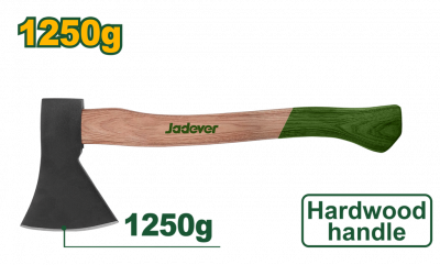 Топор 1250г с деревянной ручкой JADEVER