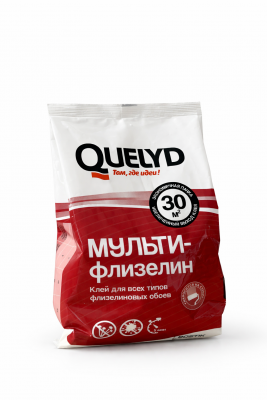Клей обойный QUELYD Мульти-флизелин 200гр (30кв.м)