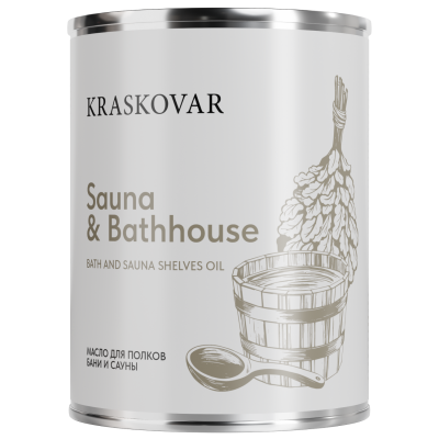 Масло Kraskovar Sauna & Bathhause для полков бани и сауны бесцветное 0,75л
