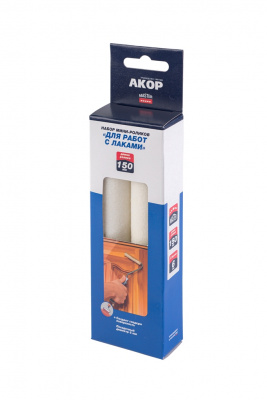 Набор мини-роликов "Для работ с Лаками" 150 мм, SELF BOX 2 шт "Акор"